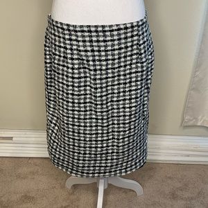 AVENUE: Vintage - White Plaid Skirt - Size 16